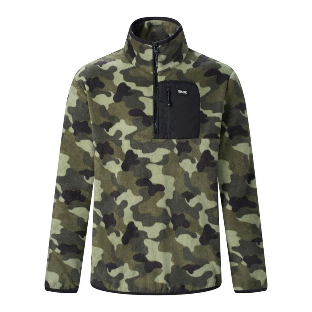 Regatta Mens Frankie Half Zip Fleece Top / Olive Night